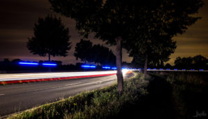 Lichter eines Polizeiwagens