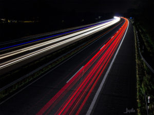 Nacht auf der Autobahn