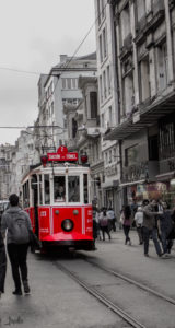 Tram am Taksim Platz