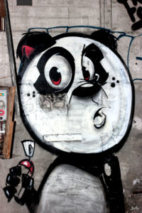 Panda-mit-Spraydose