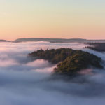 Saarschleife im Nebel