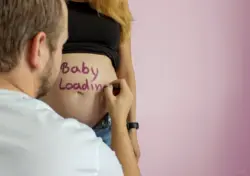 Babybauch Paarshooting