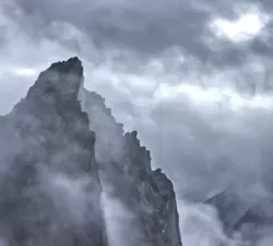 Spitze des Berges Segla auf der Insel Senja in Norwegen