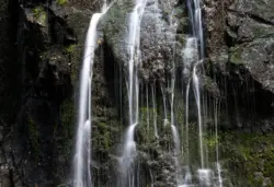 Wasserlauf des Burgbachwasserfalls