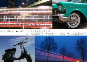Titelbild des Themas Autos, Lichtspielereien und andere Fahr-und Flugzeuge