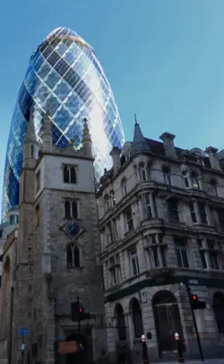 Die Gherkin in der 30 St. Mary Axe in London