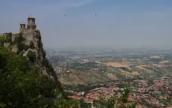 Die Aussicht von San Marino in Italien