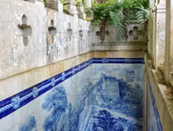 Treppe in der Quinta bei Sintra in Portugal